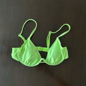 Target underwire green bikini top